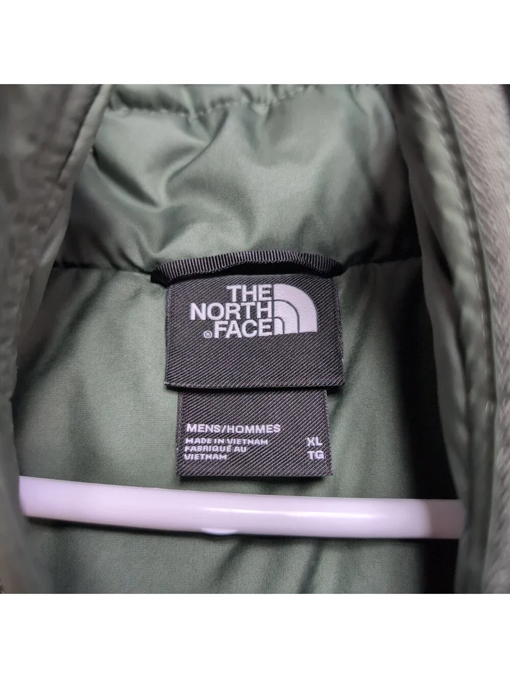 The North Face Aconcagua XL Hooded Down Puffer Jacket Green 75/25 Insulated Coat